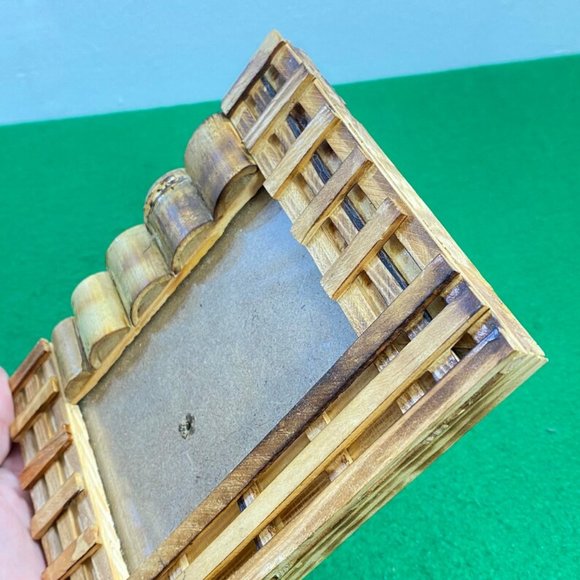 Vintage Handmade Wood Frame - Handmade Wooden Picture Frame - Picture Frames - S - Picture 8 of 9